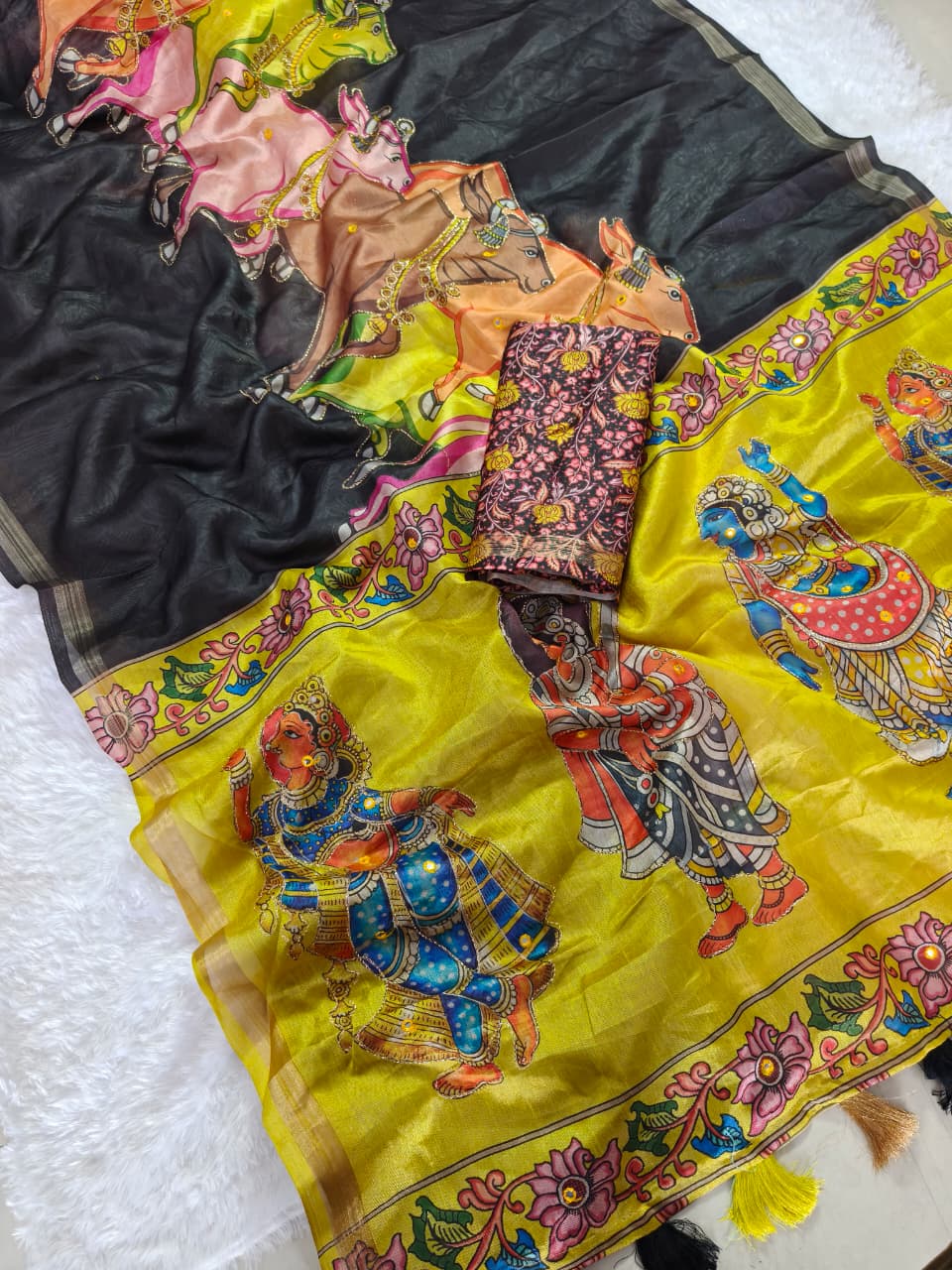 MANIPURI SLUB silk NANDI MANGLA