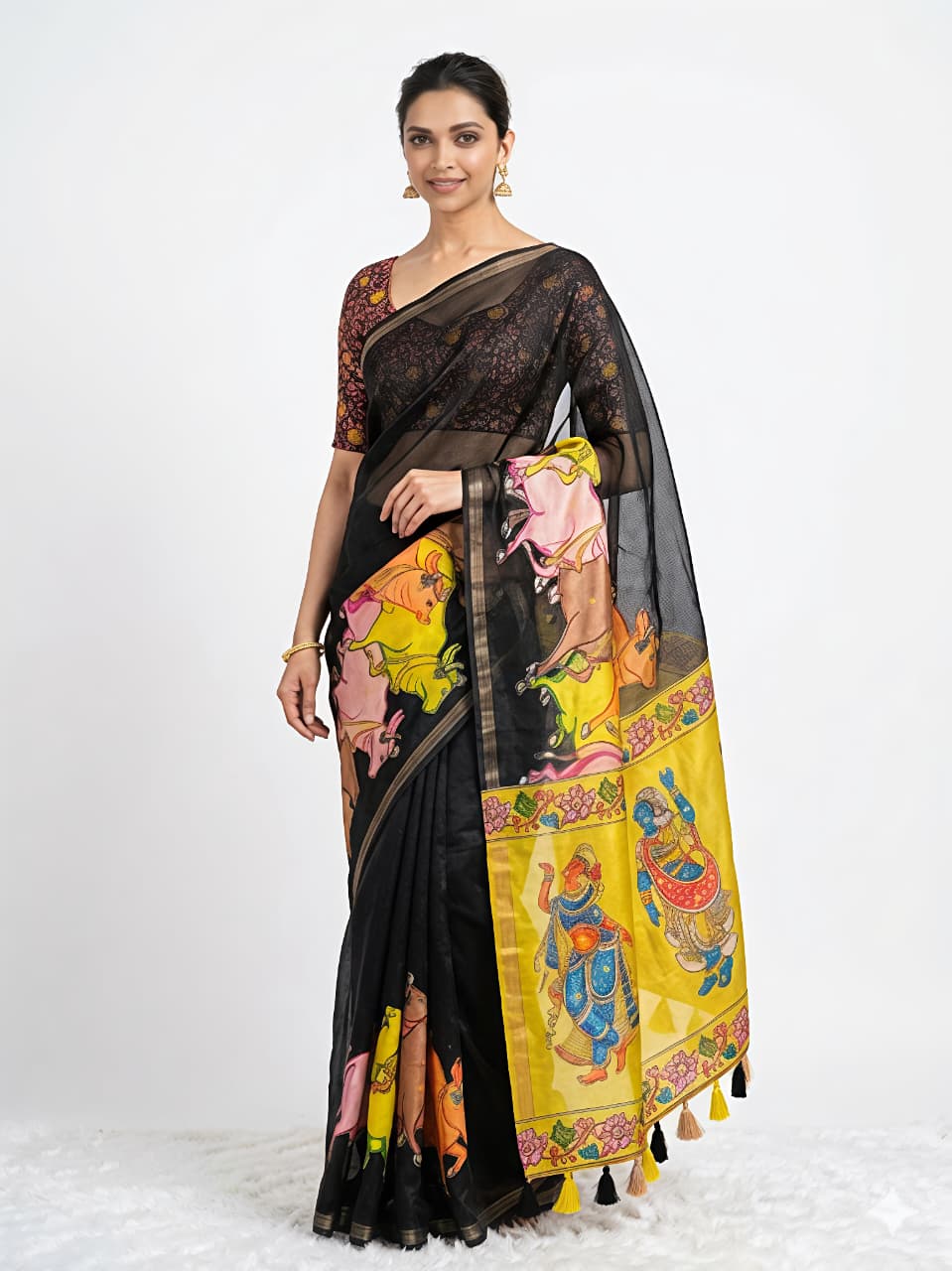 MANIPURI SLUB silk NANDI MANGLA