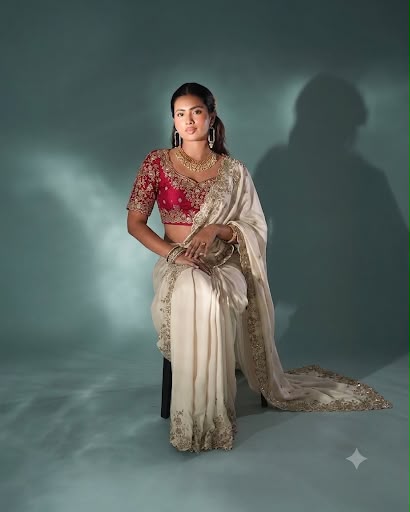 KK Creation Designer Heavy Embroidery Work Saree (KK - Aansha)