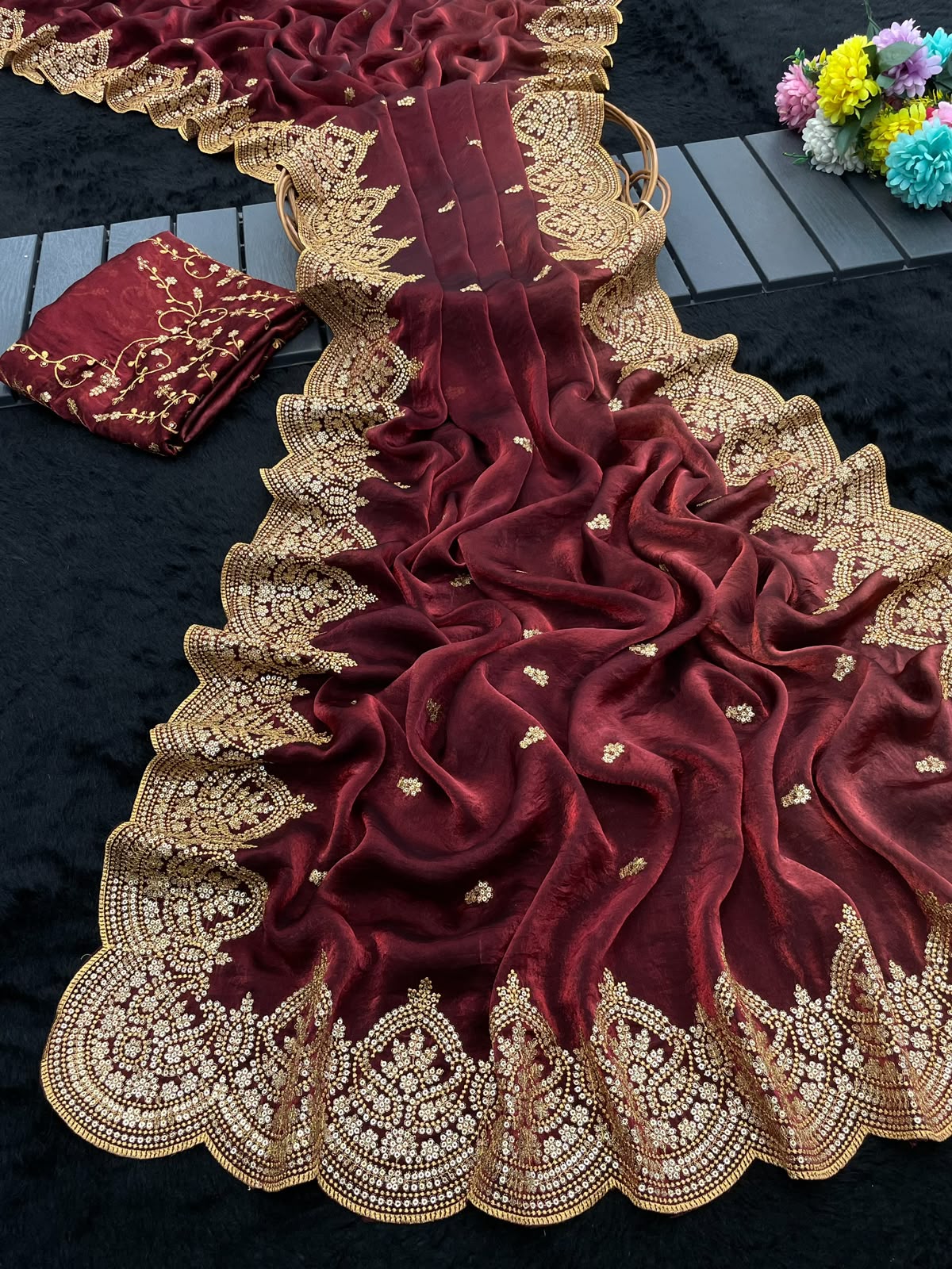 Designer Sequence & Embroidery Work Saree Collection