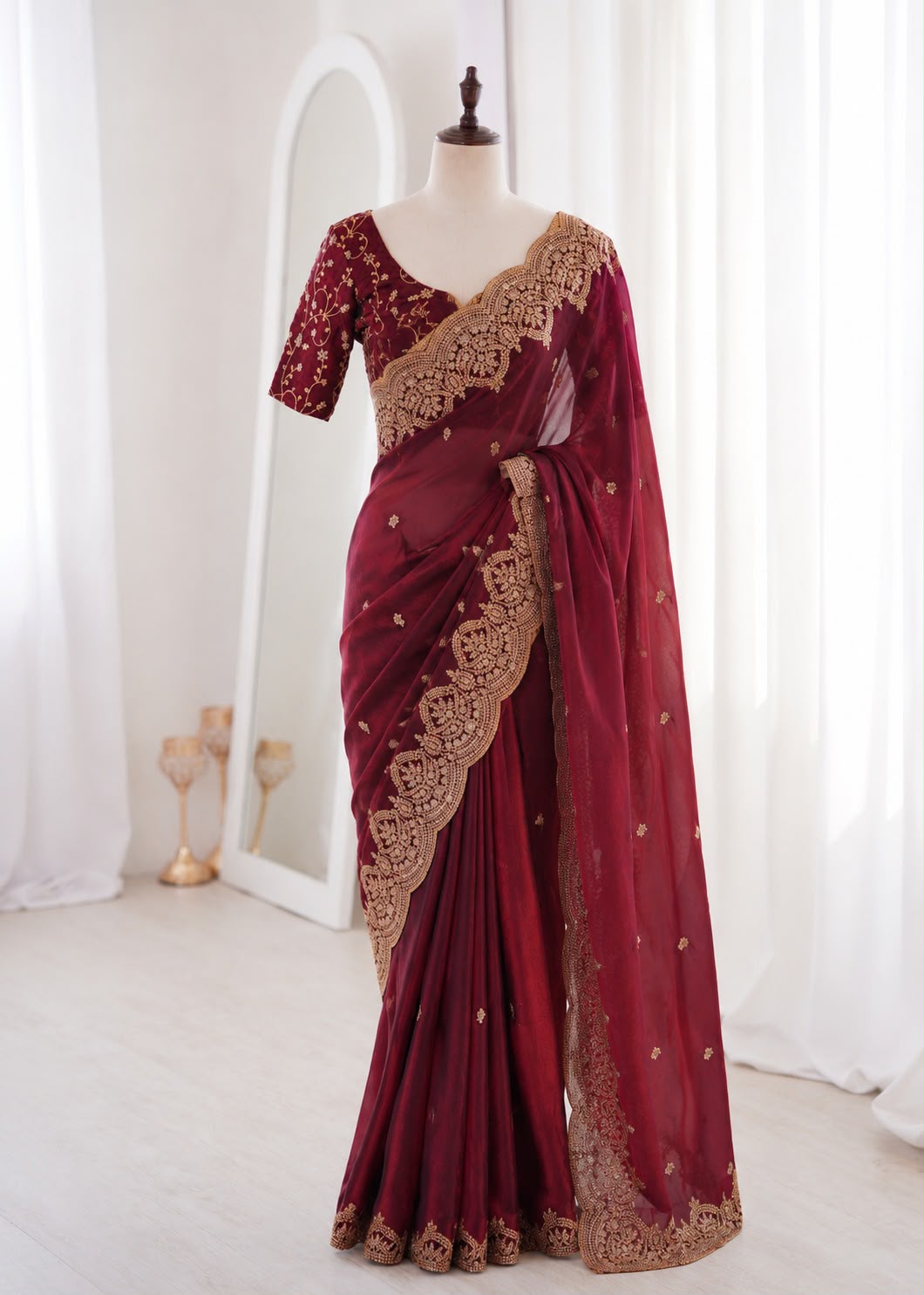 Designer Sequence & Embroidery Work Saree Collection
