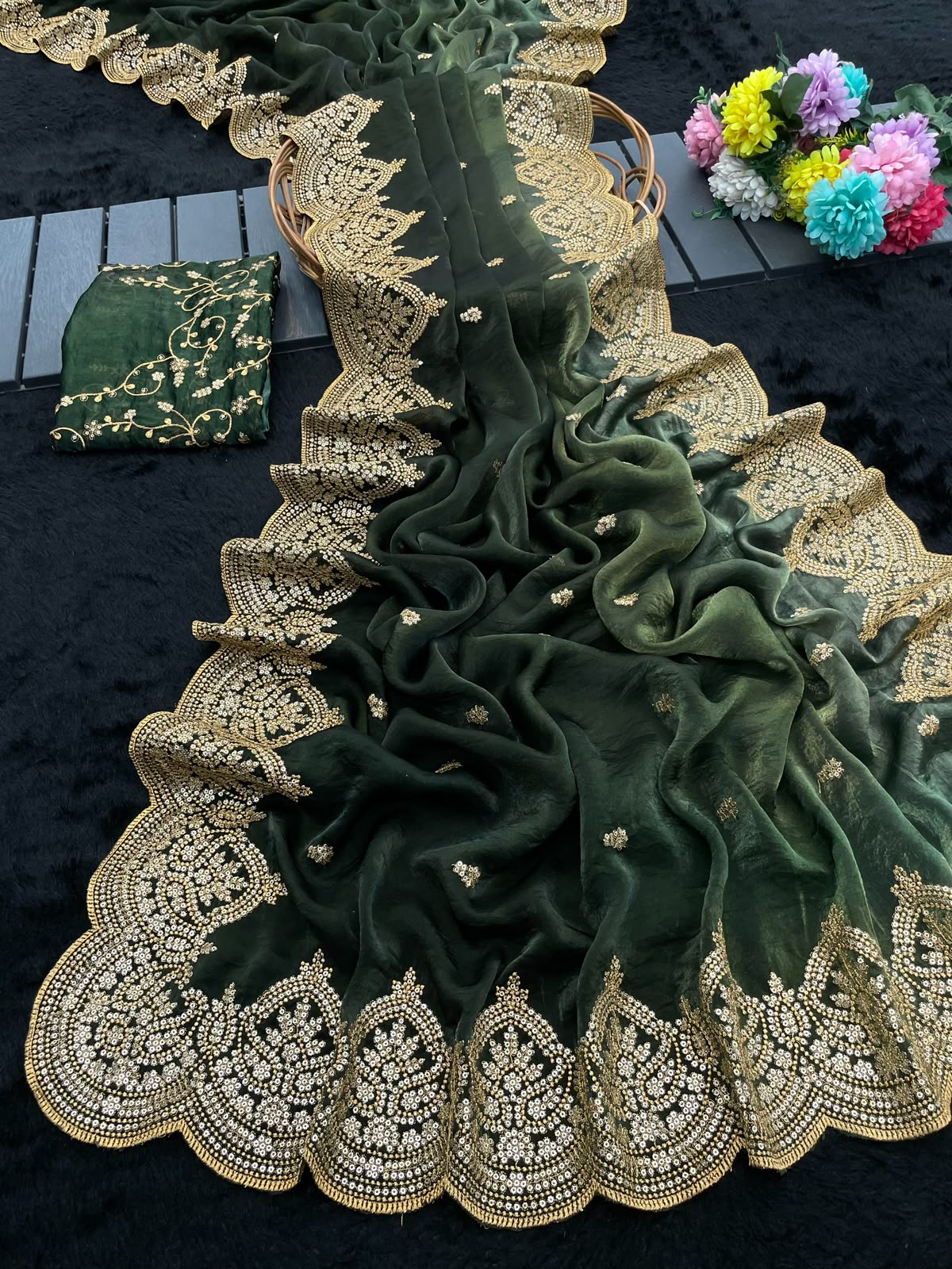 Designer Sequence & Embroidery Work Saree Collection