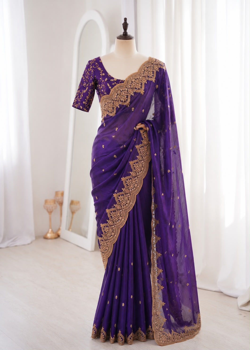 Designer Sequence & Embroidery Work Saree Collection