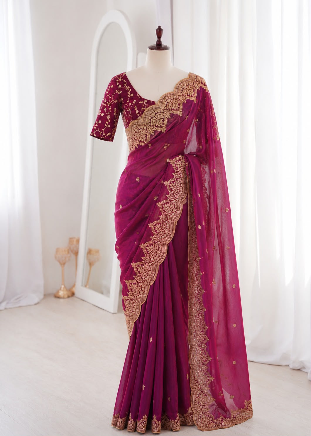 Designer Sequence & Embroidery Work Saree Collection