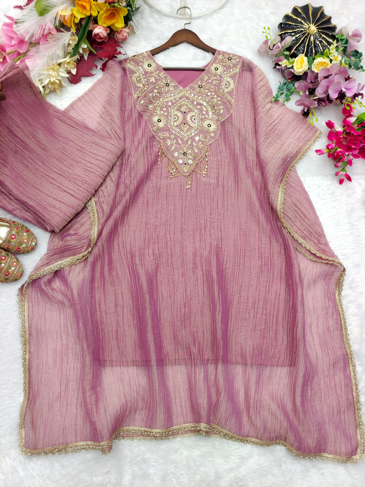 Salsa Crush Silk Kaftan @ Plazzo